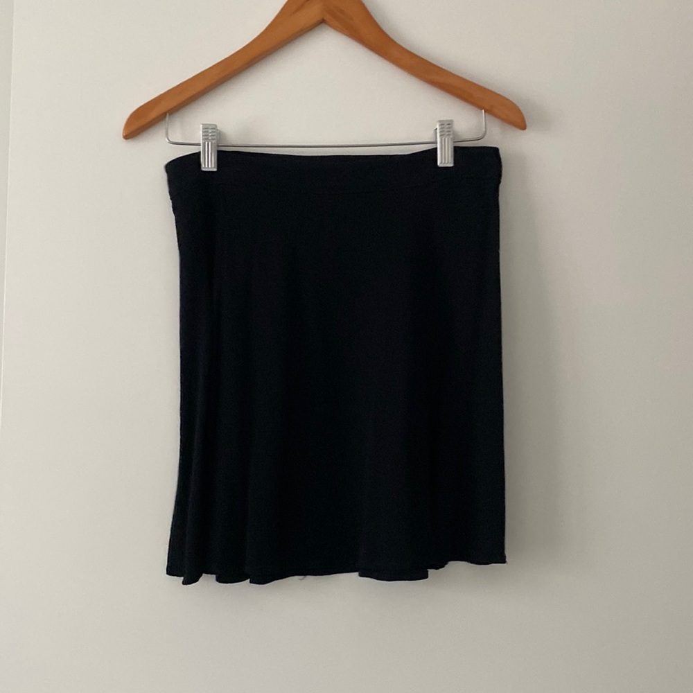 Reformation Black Flounce Skirt